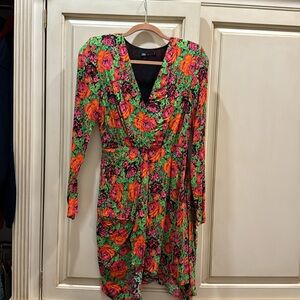 Zara floral mini dress , size xs